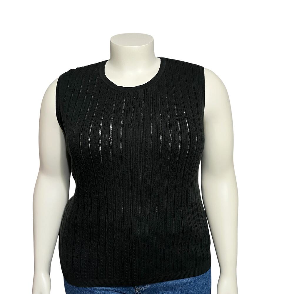 ⭐️Foxcroft Women’s Shell Sweater Vest 100% Supima Cotton Sz-XXL